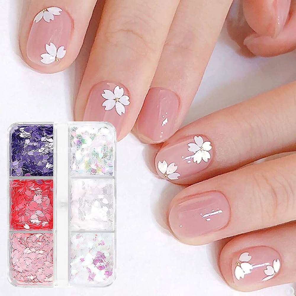 Amazon | Yavoluy ネイルパーツ ネイルシール 桜 花びら 立体